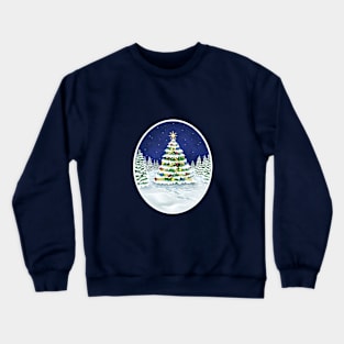 Peace on Earth Tree Crewneck Sweatshirt